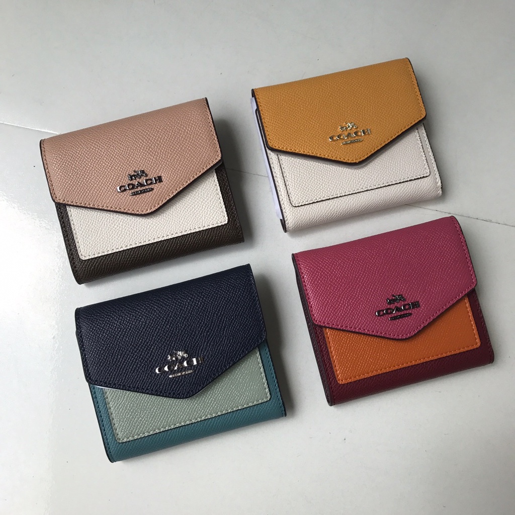 Ví nữ có dây kéo bằng da PU mới của COACH / 27252