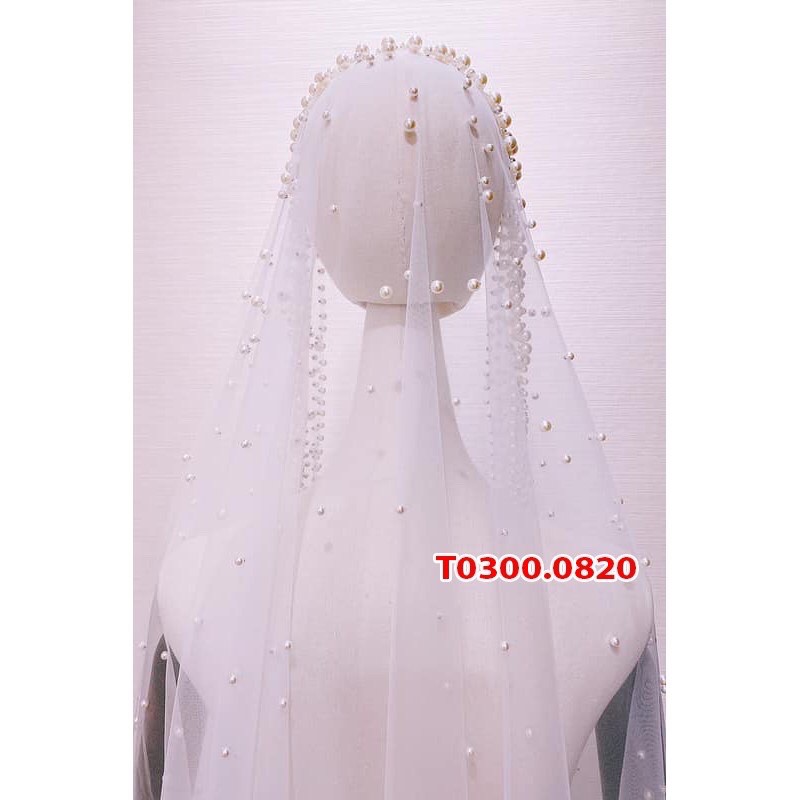 Voan lúp cô dâu hạt trai