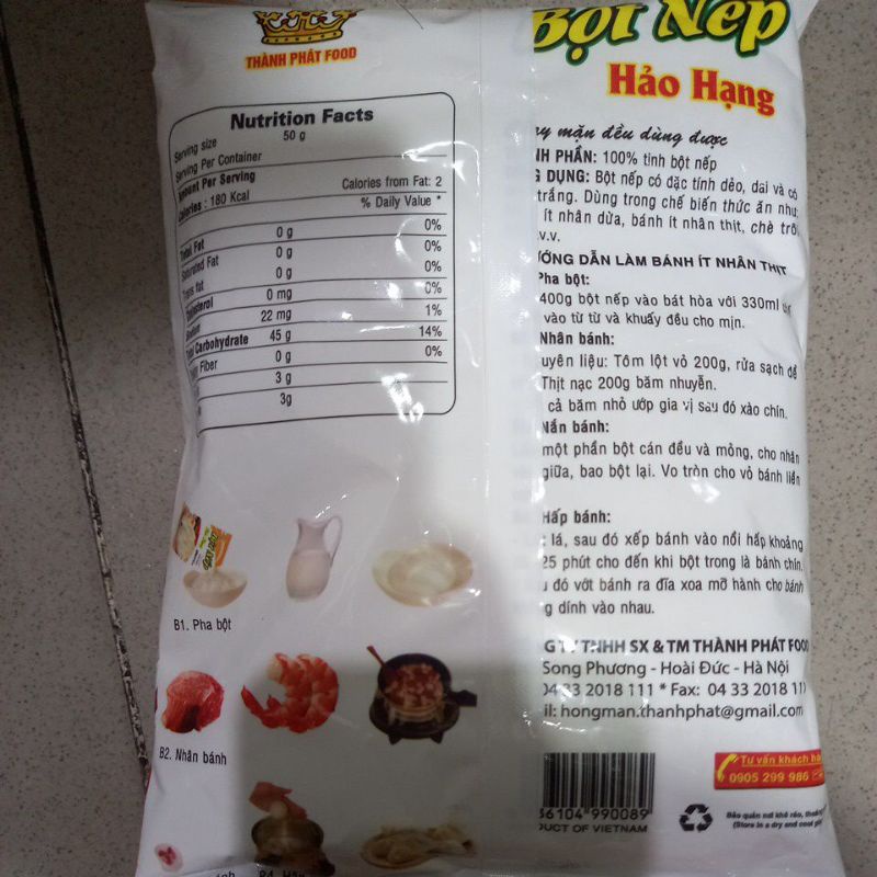 BỘT NẾP HẢO HẠNG THÀNH PHÁT - 400GR