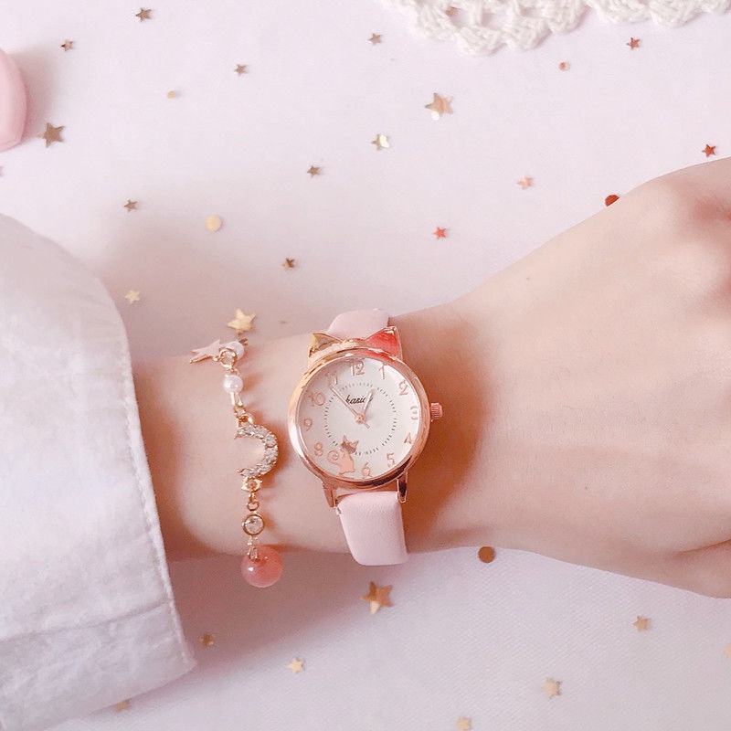 Đồng Hồ Điện Tử Và Chống Rơi Họa Tiết Hoạt Hình Dễ Thương Cho Bé Gái