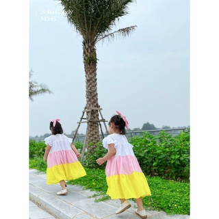 VÁY SOFIA 3 TẦNG MÀU