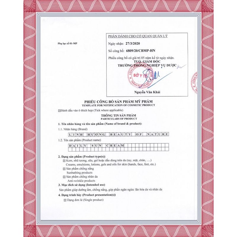 Kem chống nắng Daily sun Linh Hương | BigBuy360 - bigbuy360.vn