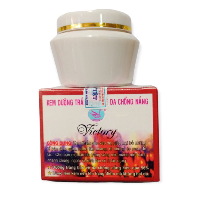 Kem Dưỡng Trắng Da Hoa Việt Victory Bảo Vệ Da