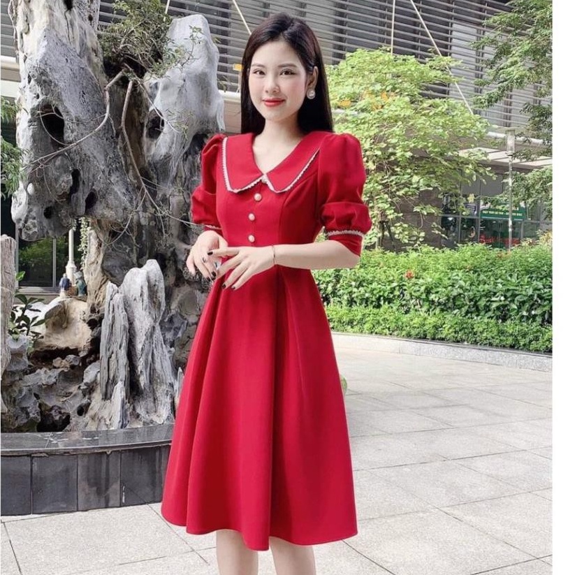 Đầm Xòe Tay Lỡ  Phù Hợp Đi Dự Tiệc Dạo Phố Thời Trang Nữ stclothing