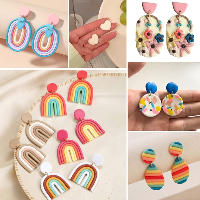 Flgo Set 18 Dụng Cụ Cắt Đất Sét Kèm Nút Bịt Tai Và Khuyên Tai