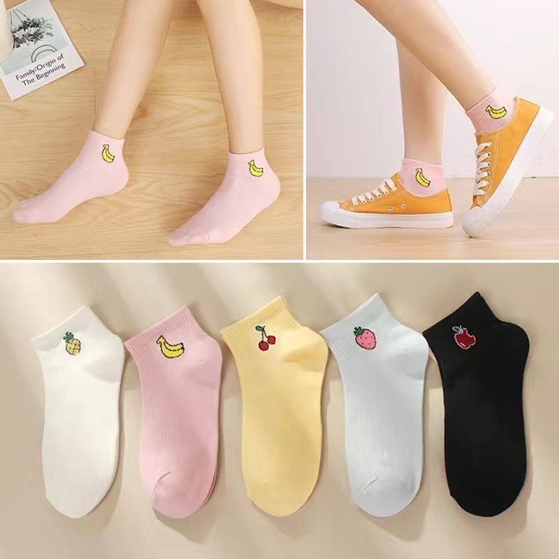 Tất Vớ Trái Cây Cổ Thấp