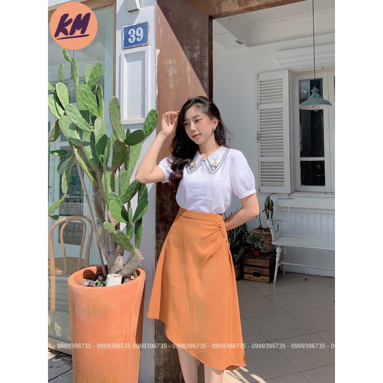 Chân Váy Chữ A Vạt Lệch, Chân Váy Công Sở (kèm ảnh thật)