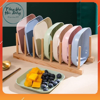 Set 8 chiếc đĩa lúa mạch mẫu mới tone màu pastel ngọt ngào /combo 8c đĩa lúa mạch
