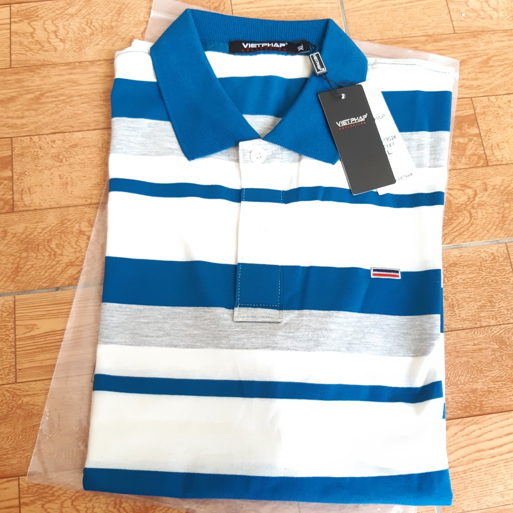 Áo thun nam ngang trẻ trung Việt Pháp