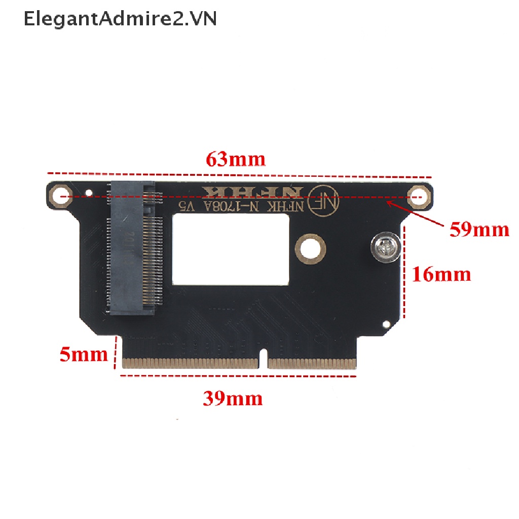 Thẻ Chuyển Đổi Nvme M.2 NGFF SSD Cho MacBook Pro 2016-2017 13 &quot;
