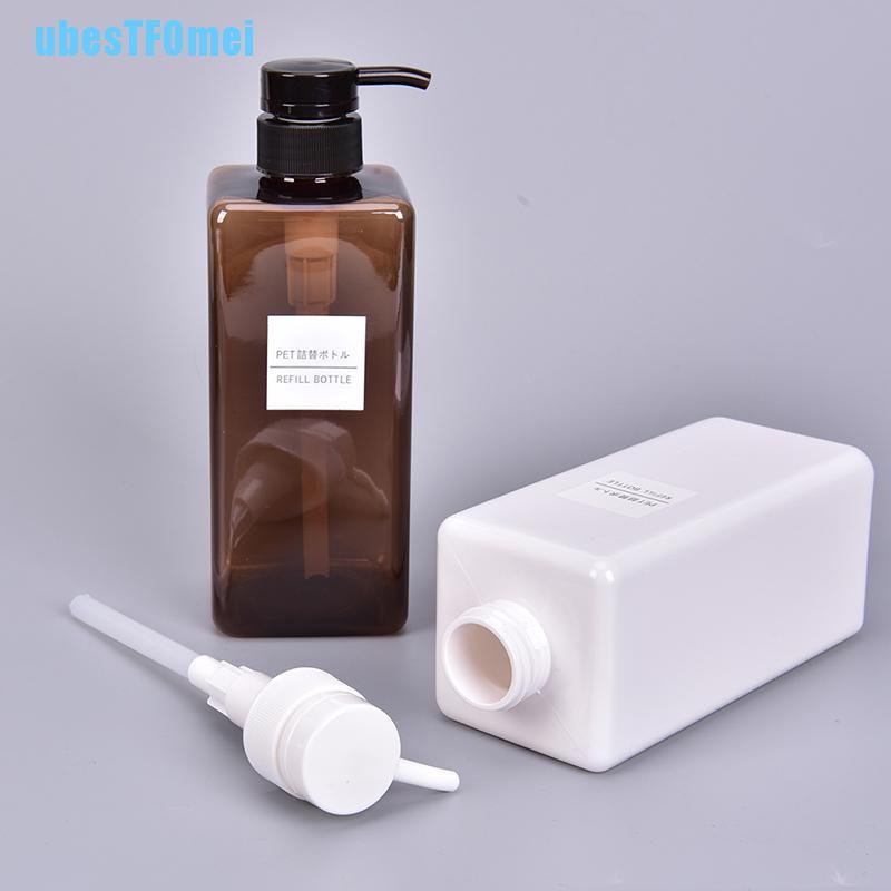 Bình Nhựa Rỗng 650ml Đựng Dầu Gội Sữa Tắm Tiện Dụng