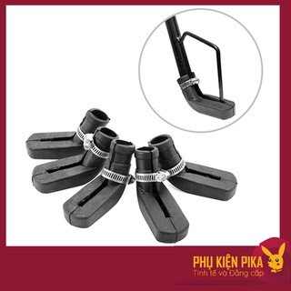Combo 2 bọc chân chống xe máy chống trầy kèm cổ dê inox