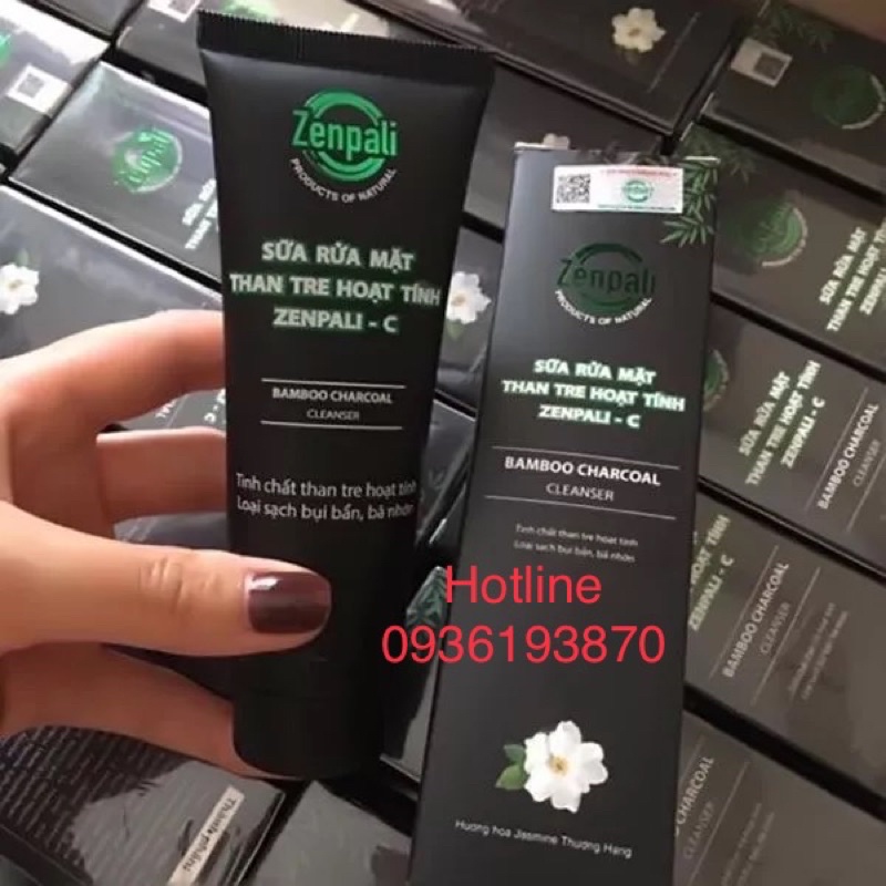 SỮA RỬA MẶT ZENPALI-C  [CHÍNH HÃNG] ❤️ SỮA RỬA MẶT THAN TRE HOẠT TÍNH TRUYỀN TRẮNG ZENPALI