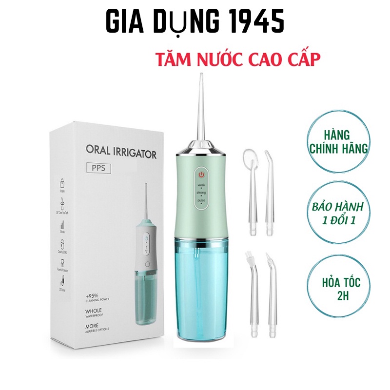 Máy Tăm Nước Cầm Tay - Tăm Nước Vệ Sinh Răng Miệng Hàng Chính Hãng Loại 1 - Gia Dụng 1945
