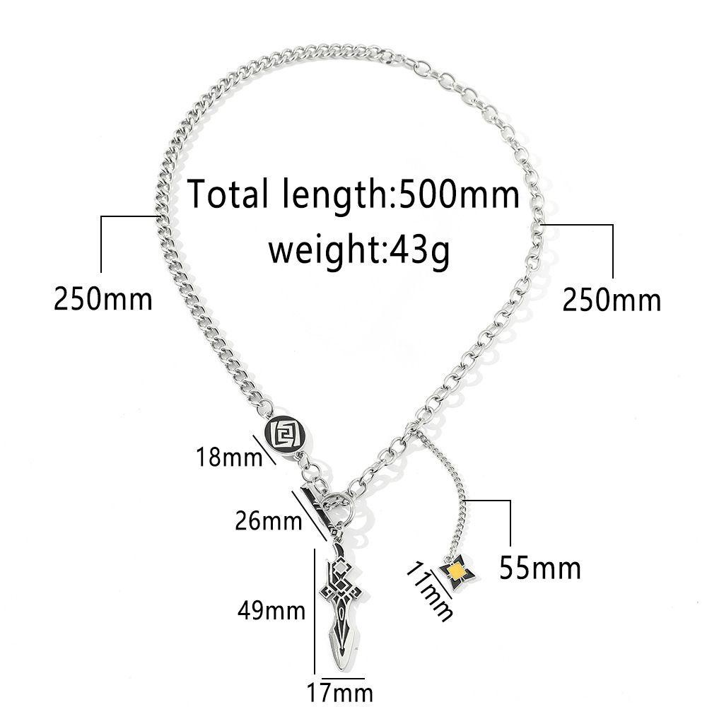 ANEMONE Vòng cổ Bằng Thép Không Gỉ Dày Phong Cách Hàn Quốc Cho Nam