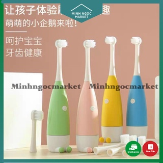 Bàn chải đánh răng tự động Focus Kids cho bé / Bàn chải điện đánh răng sạch lông mềm tiện lợi cho trẻ em