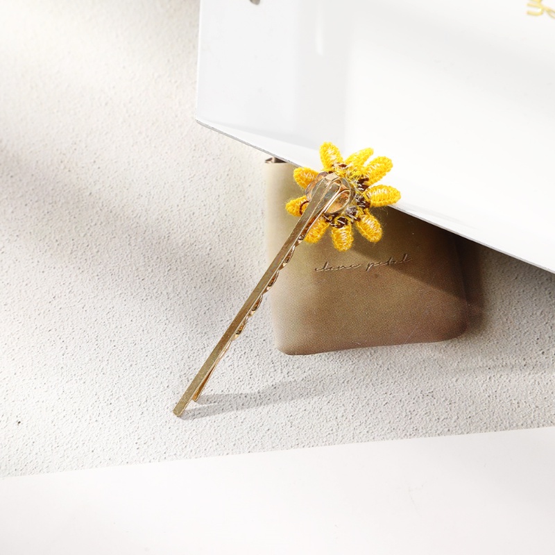 Set 4 Kẹp Tóc Hình Hoa Hướng Dương Dễ Thương