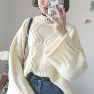 [Order] Áo len oversize gân cá tính