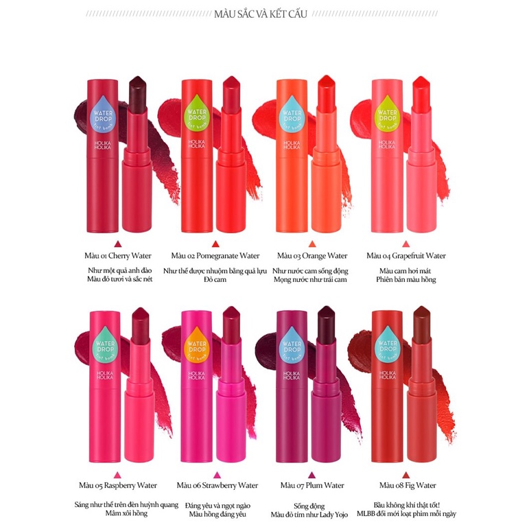 SON Tint Lì Hàn Quốc Holika Holika Water Drop Tint | BigBuy360 - bigbuy360.vn