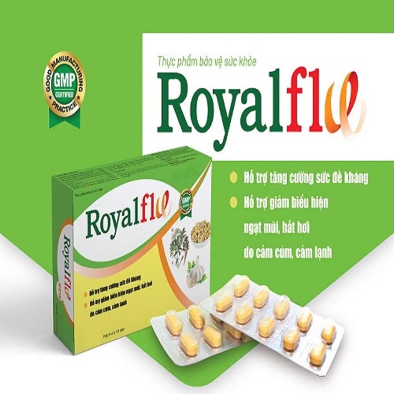 Royalflw / Royalflu - Viên uống hỗ trợ tăng cường miễn dịch, ngừa cảm cúm, cảm lạnh