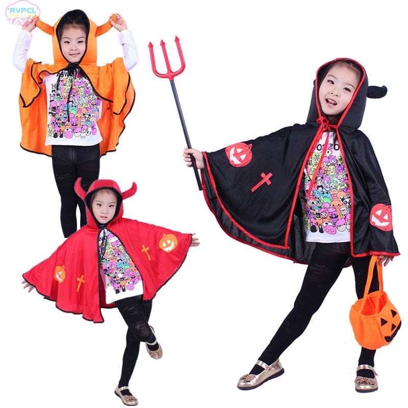 Áo choàng hóa trang phù thủy dễ thương độc đáo cho bé dịp Halloween