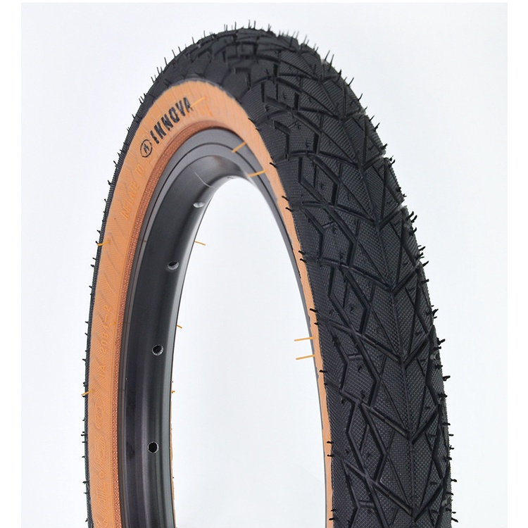 Lốp Xe Đạp Gấp Màu Vàng INNOVA 14 * 1.5 14 inch 412 Phiên Bản 40-254