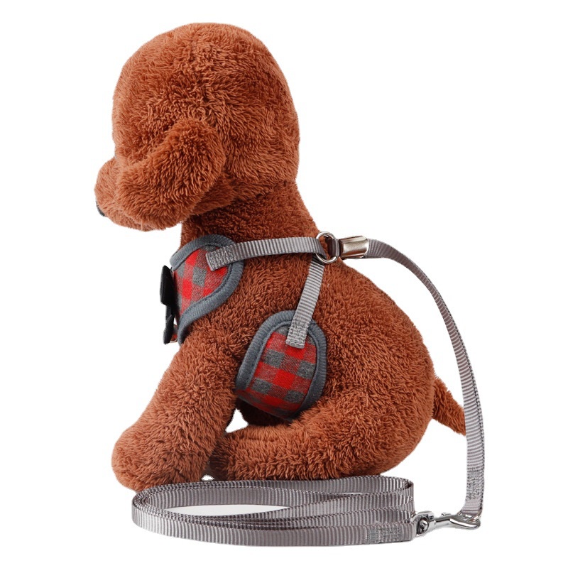 Dây Dắt Thú Cưng Đi Dạo Phong Cách Cổ Điển Kèm Chuông Và Dây Đeo Mới