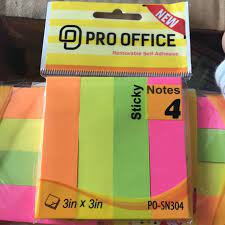 Giấy nhớ SN304 3x3 pro office 4 màu