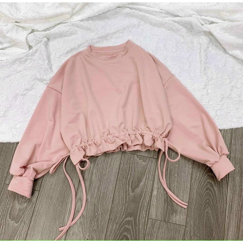 Áo croptop rút lai tay phồng hot hit Nam Anh 24 Shop | BigBuy360 - bigbuy360.vn