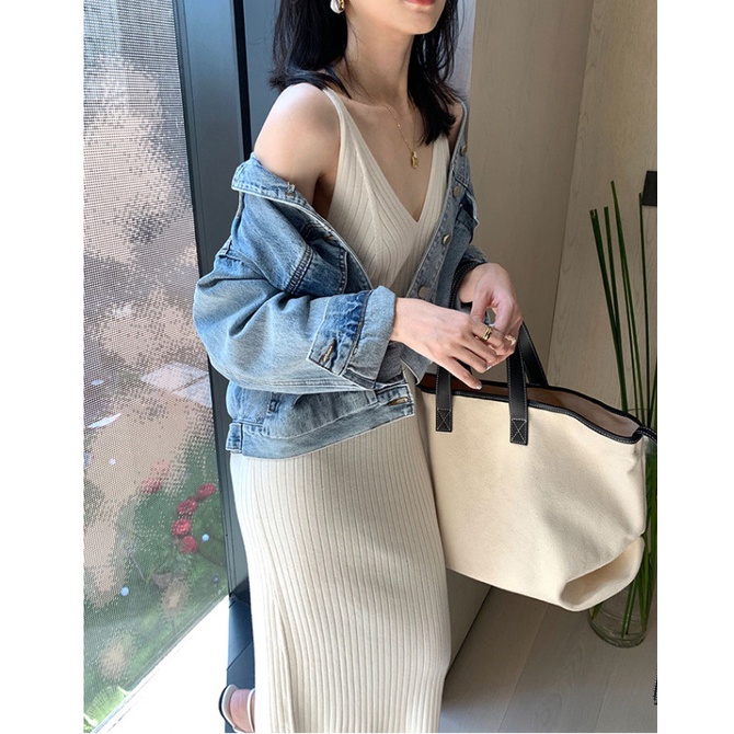 Đầm Dệt Kim Hai Dây Dáng Ôm Thời Trang Mùa Hè Cho Nữ