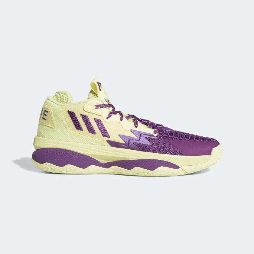 GIÀY BÓNG RỔ ADIDAS - DAME 8 LILLARD YELLOW PURPLE MEN BASKETBALL-OUTDOOR SHOES - GY0383