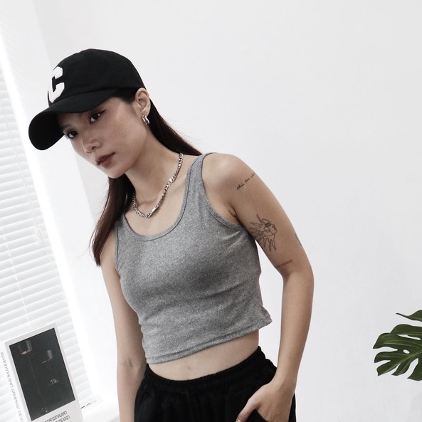 Áo ba lỗ croptop nữ cotton | Tank Top - 25STUDIO