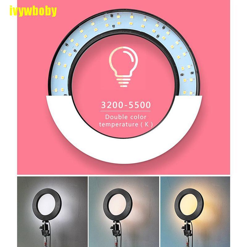 Đèn Led Tròn 6 "5500K Cổng Usb Có Thể Điều Chỉnh Độ Sáng Hỗ Trợ Quay Video Live Vbml Cho Điện Thoại | BigBuy360 - bigbuy360.vn