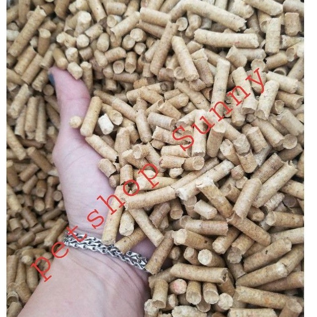 Gỗ nén thông 8li lót chuồng 1kg HAMSTER, THỎ, BỌ