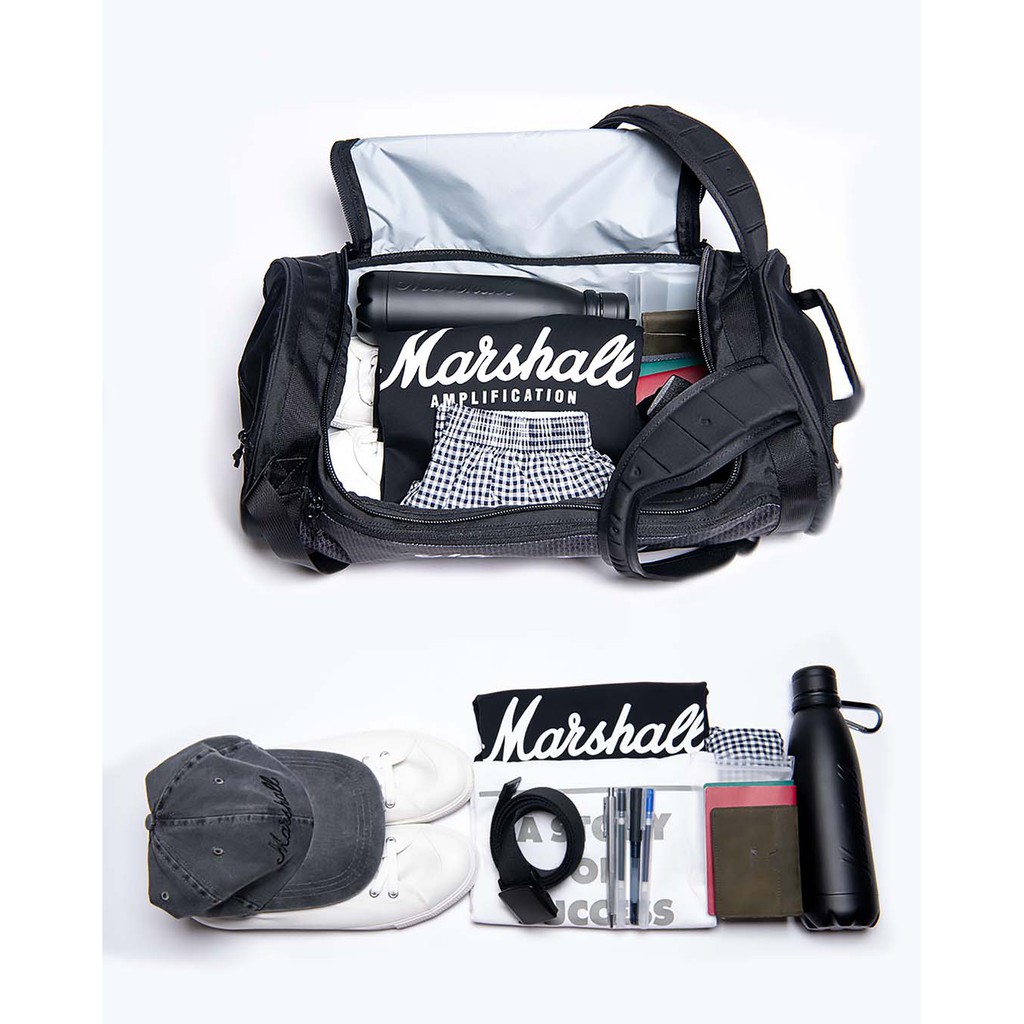 Túi Trống Marshall Underground Duffle Bag - Black &amp; White