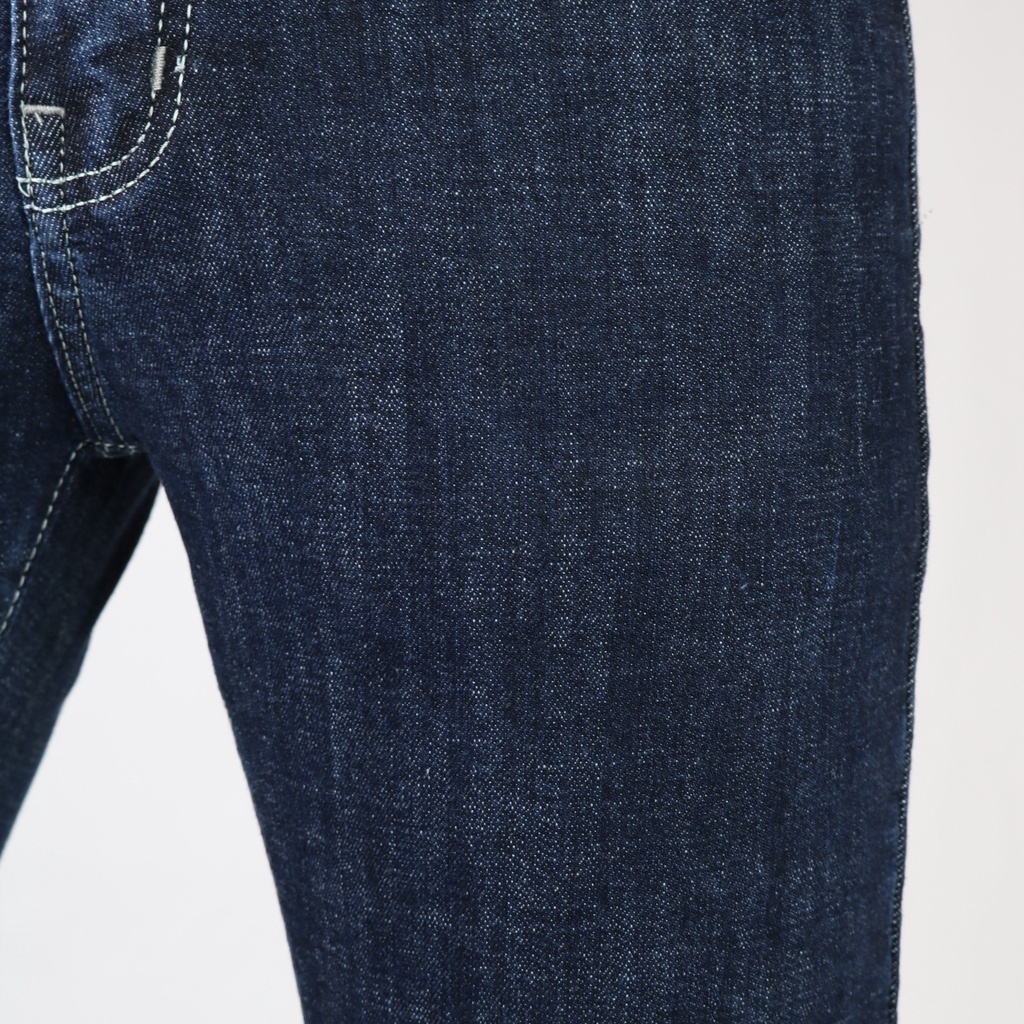 Quần Jean Nam Xanh Đen Đậm Chất Jeans Cao Cấp Co Giãn Tốt Form Slimfit _X090