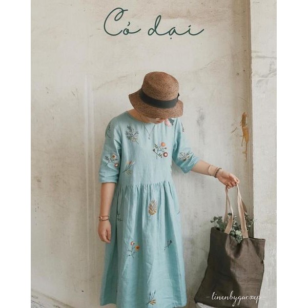 Rập giấy đầm babydol tay lỡ mã 1268