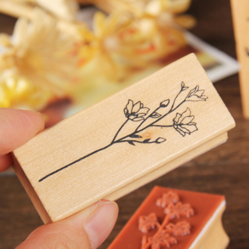 Phụ Kiện Trang Trí Sổ Tay Hình Chiếc Lá Bằng Gỗ