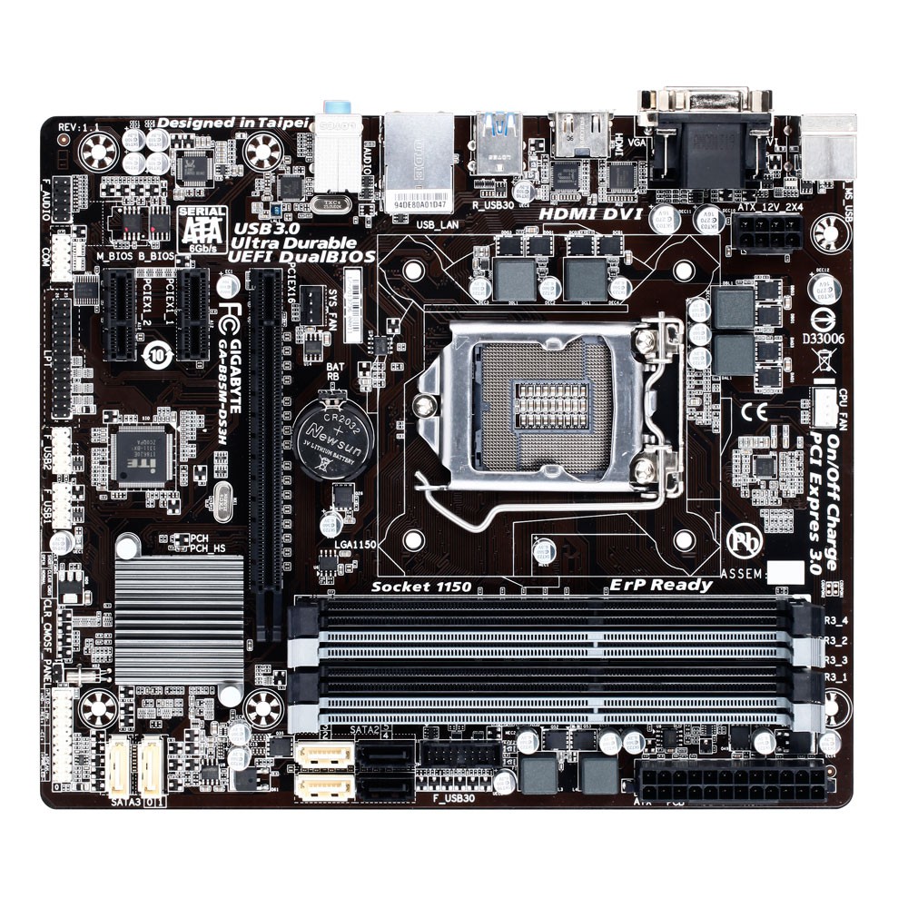 Mainboard GIGABYTE B85M-DS3H/D3H/D3V 4 khe RAM BẢO HÀNH 36 THÁNG