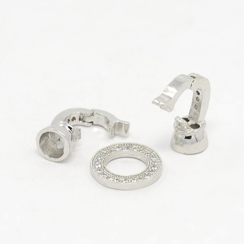 1-2 Móc Cài Bằng Đồng Thau 27x11x7mm: 1mm & 4mm