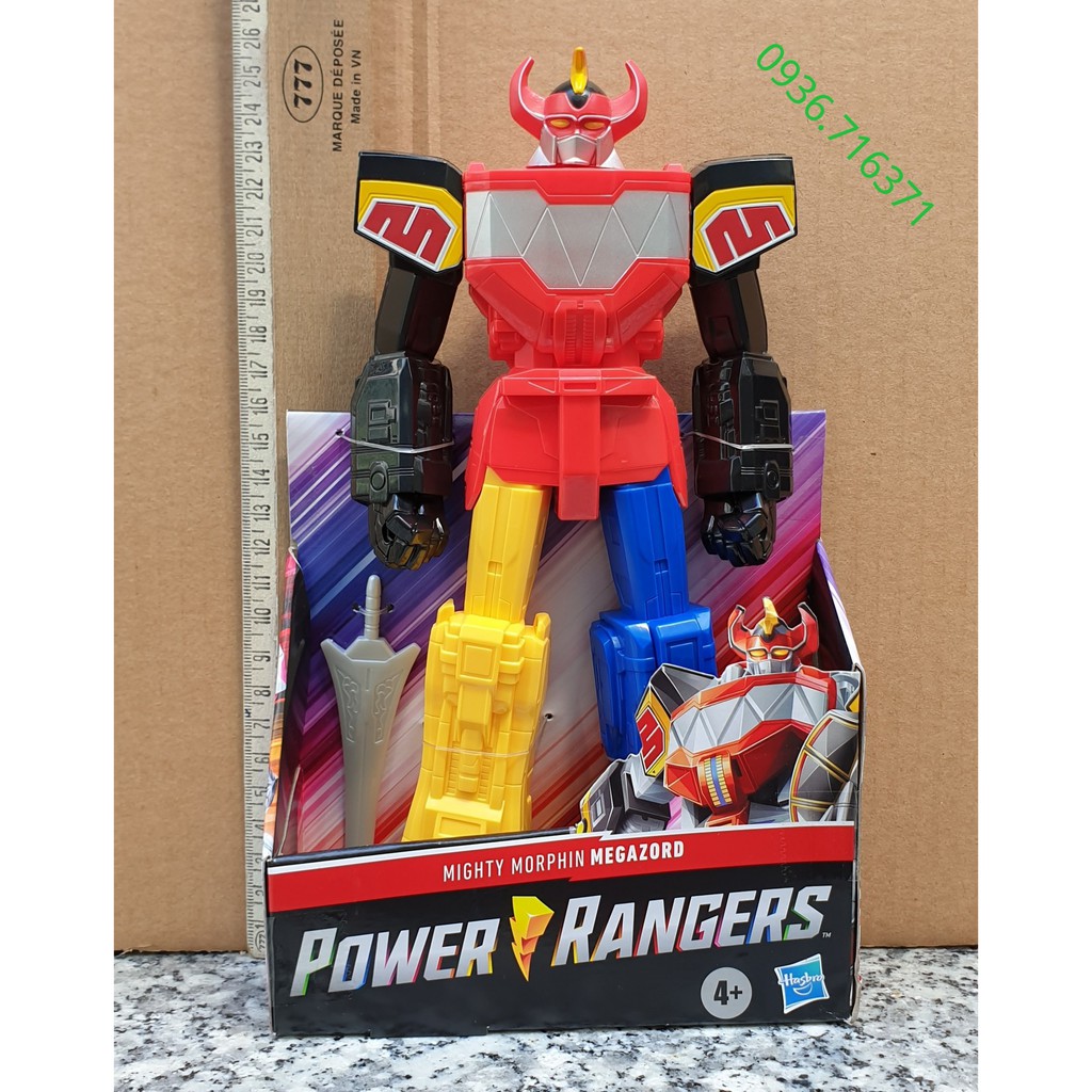 Đồ Chơi Mô Hình Robot Siêu Nhân Power Rangers cao 25cm hàng Hasbro