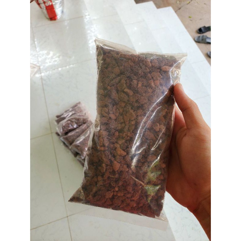 500g đá nham thạch đỏ trang trí và trải nền hồ cá