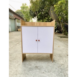 Tủ giày gỗ cánh trắng 3 ngăn