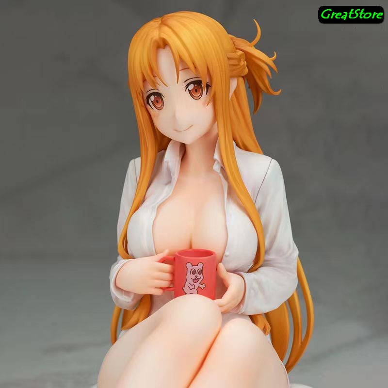 Mô hình Sword Art Online Figure Asuna  áo sơ mi trắng gợi cảm 1/6 scale 20 cm