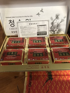 TINH DẦU THÔNG ĐỎ HÀN QUỐC -180v