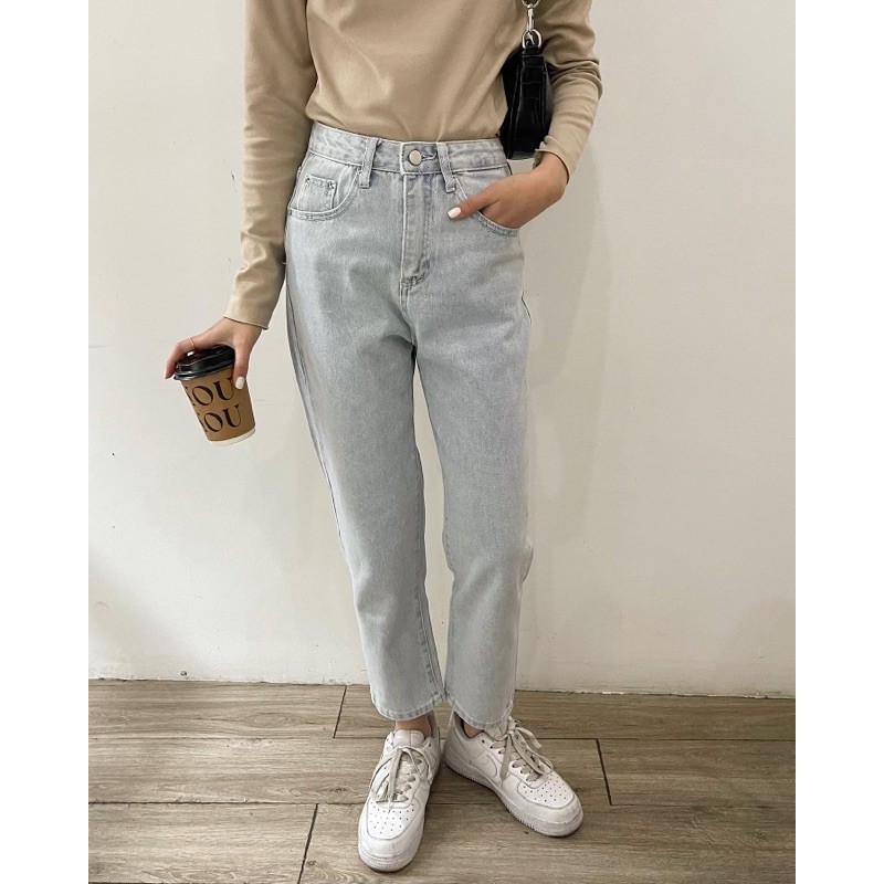 Quần jeans xanh form bé evis
