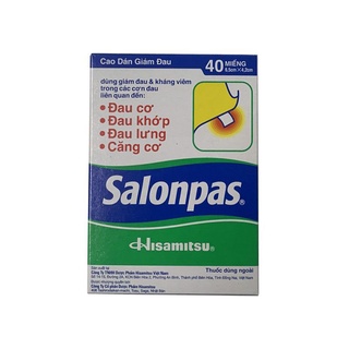 Cao dán Salonpas ( 10 miếng - 20 miếng - 40 miếng )