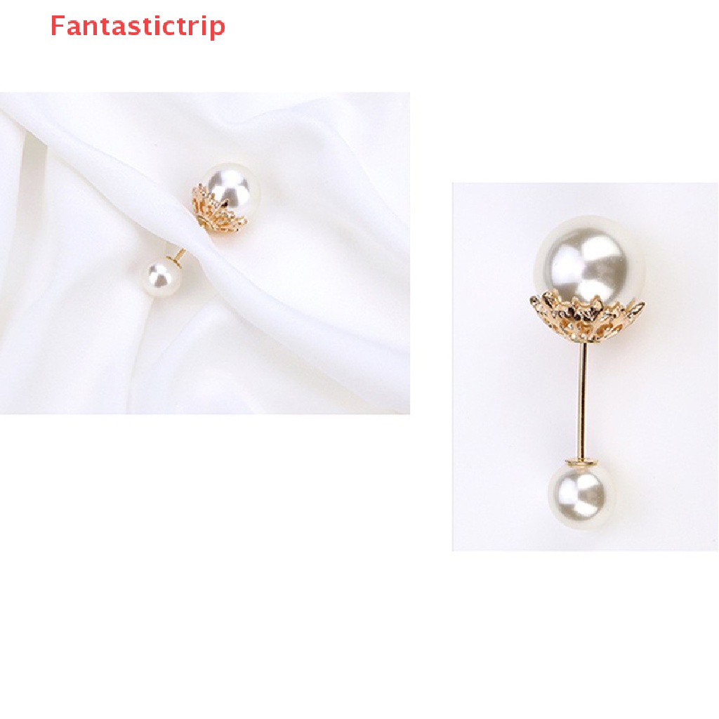 [Fantastictrip] Trâm Cài Áo Sweater / Quần Dài Đính Ngọc Trai Mới