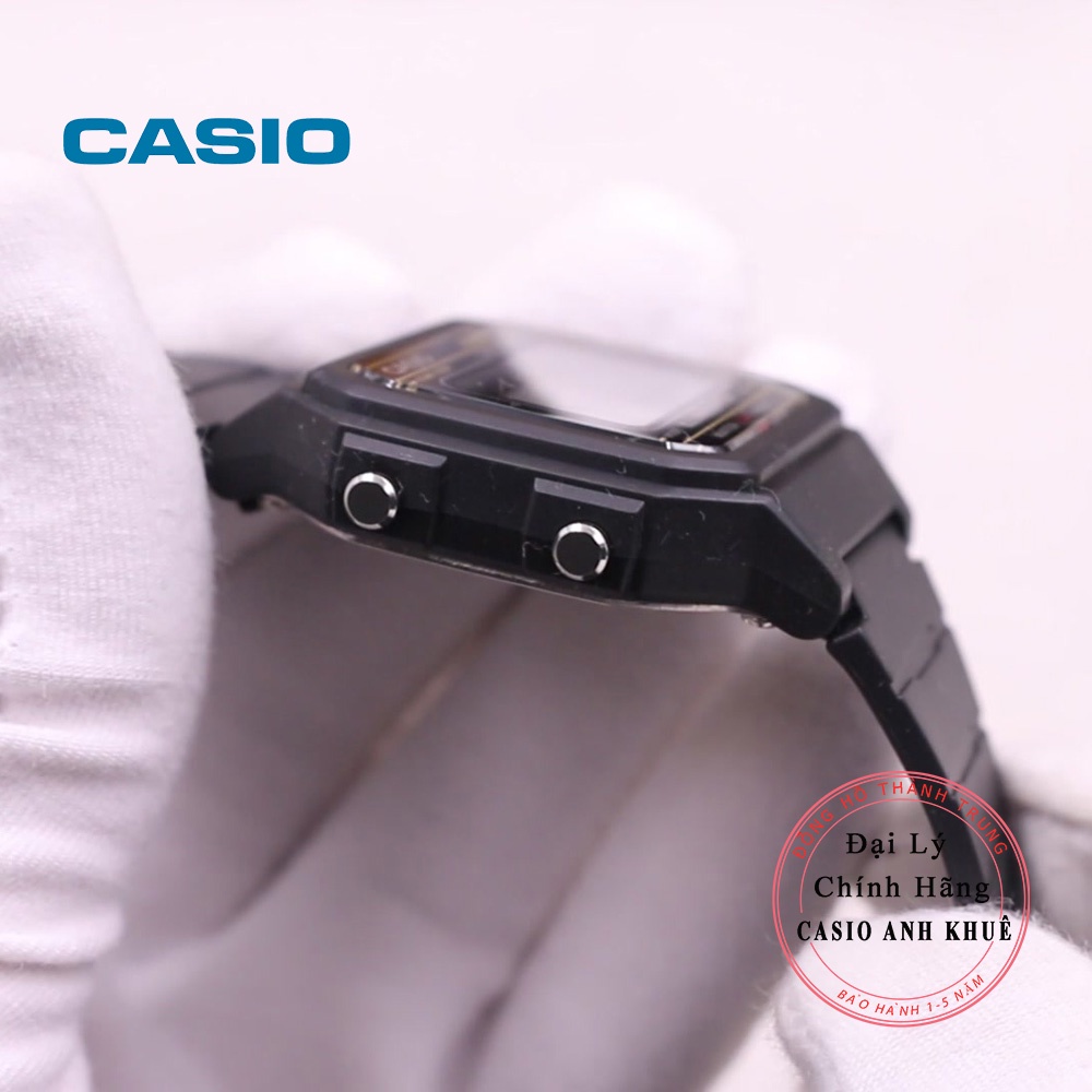 Đồng hồ nam dây nhựa Casio chính hãng W-217H-9AVDF pin 7 năm