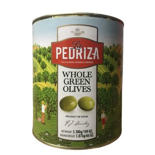 Quả oliu xanh nguyên trái có hạt 3kg La Pedriza